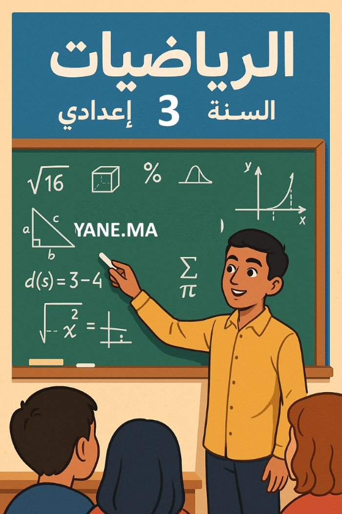 اختبار مادة الرياضيات الثالثة إعدادي