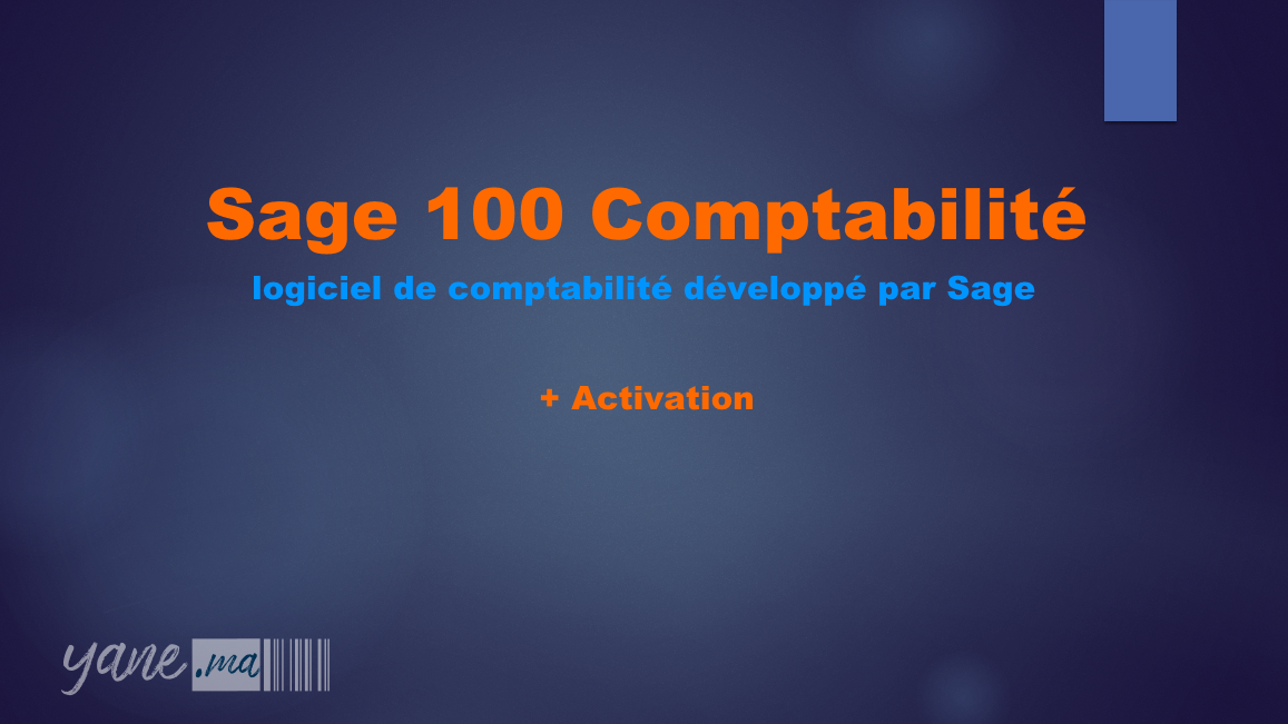 Sage 100 Comptabilité: logiciel de comptabilité développé par Sage